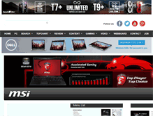 Tablet Screenshot of msi.notebookspec.com